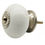 Thumbnail: Plain White Round Ceramic Knob