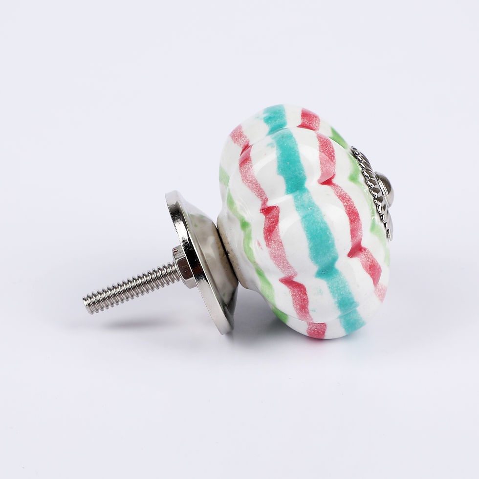 Thumbnail: Multicolor Handpainted Ceramic Knob