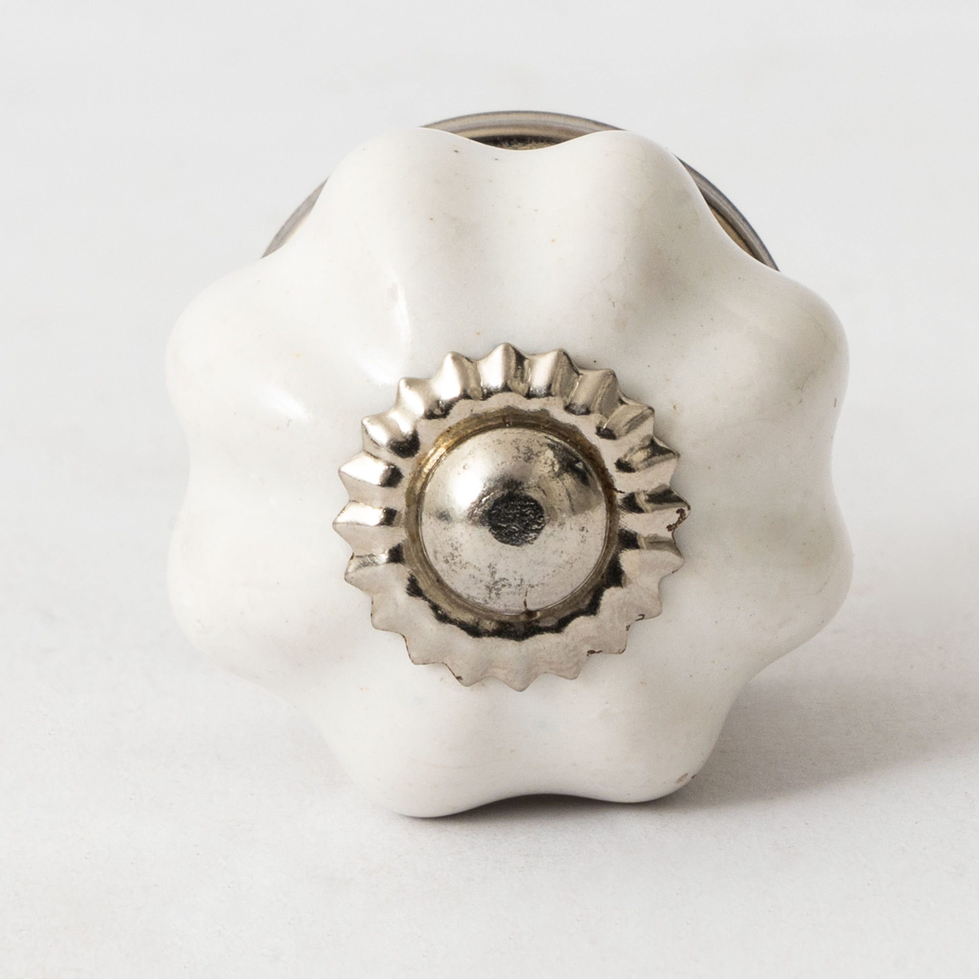 White Small Ceramic Knob