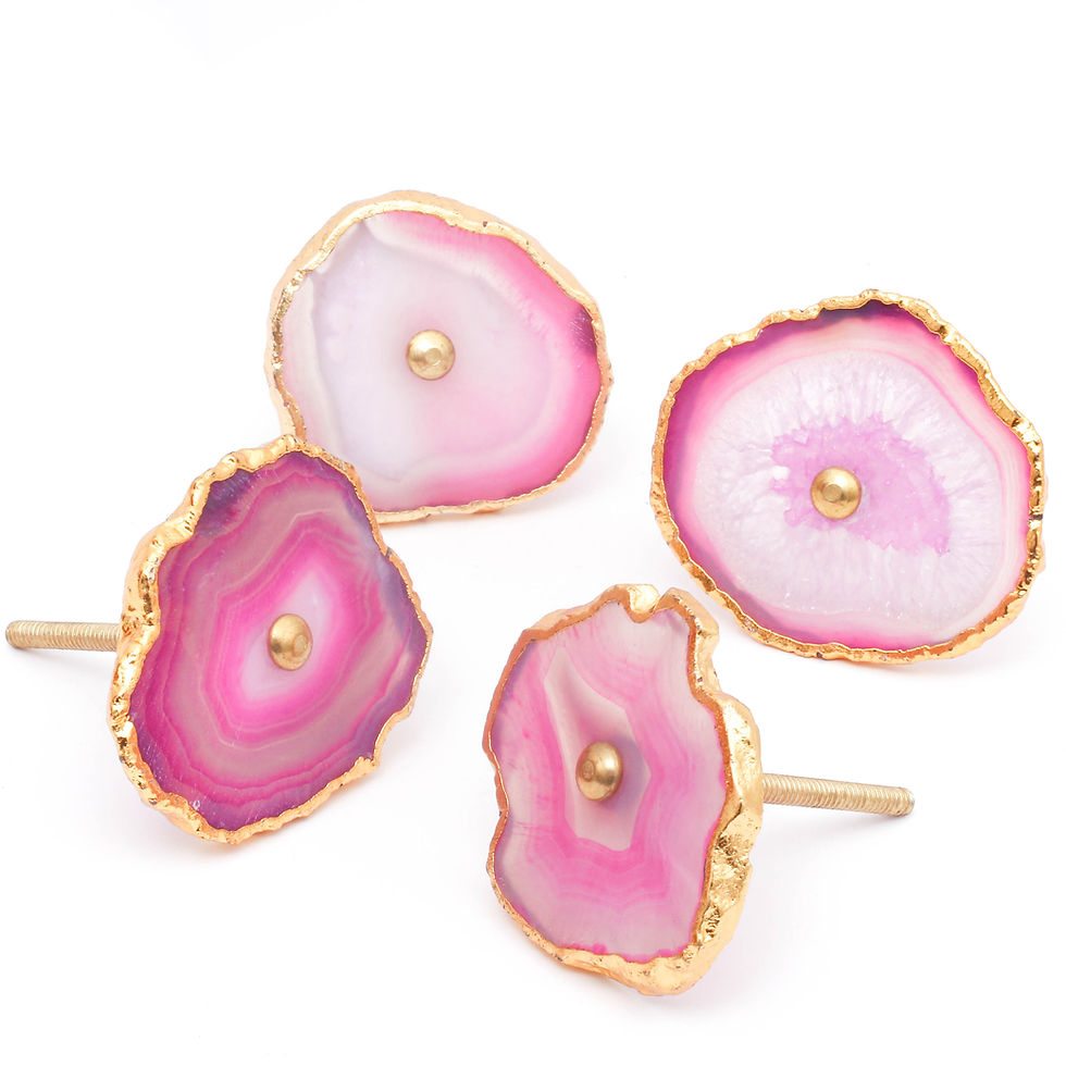 Thumbnail: Fuchsia Agate Stone Knob