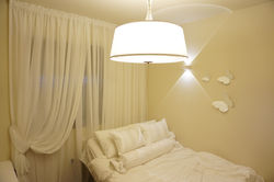 וילונות במספר שכבות לחדרי שינה