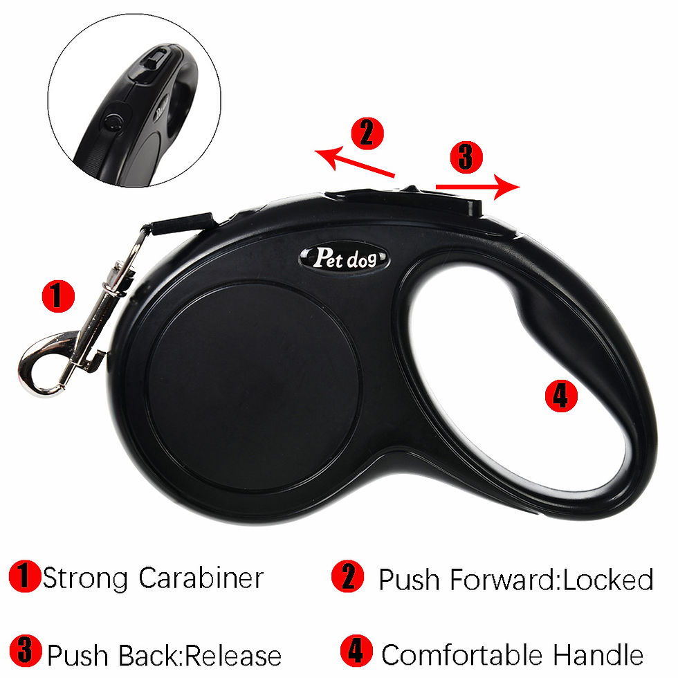 Thumbnail: Pet Dog Leash For Small Medium Dogs Cats Hiking Strong Nylon Puppy Retrac