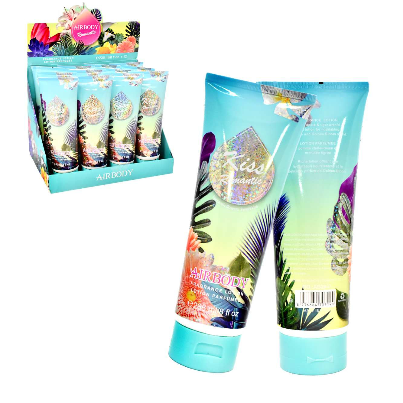 CREMA CORPORAL FLORAL CELESTE AIRBODY ROMANTIC 236ML