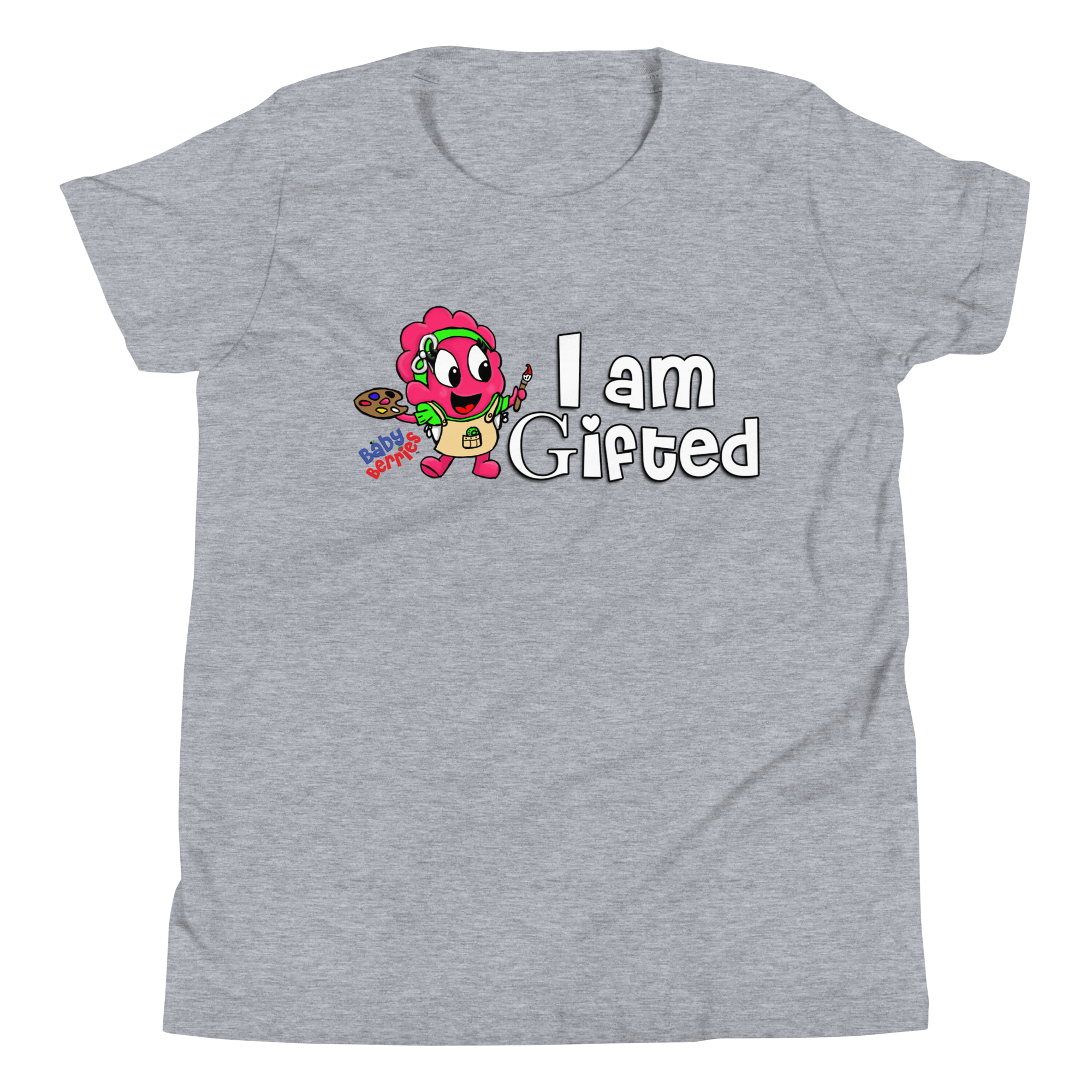 Baby Berries™ Razzie “I Am Gifted” Youth Short Sleeve T-Shirt