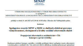 Konference: Efektivní prevence vážných nemocí, dostupnost a kvalita sociálně zdravotních služeb