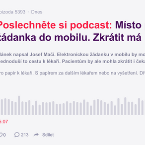 Místo papírů od lékařů žádanka do mobilu. Zkrátit má i čekání na vyšetření – digitalizace zdravotnictví