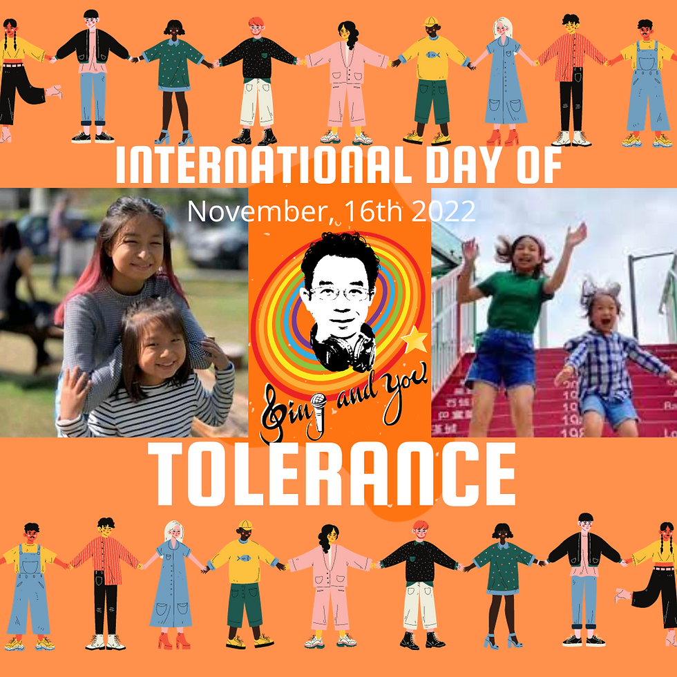 Celebrate International Day for Tolerance, appreciate all cultures, and promote unity and harmony around the world! Join us in Hong Kong for online singing lessons.
