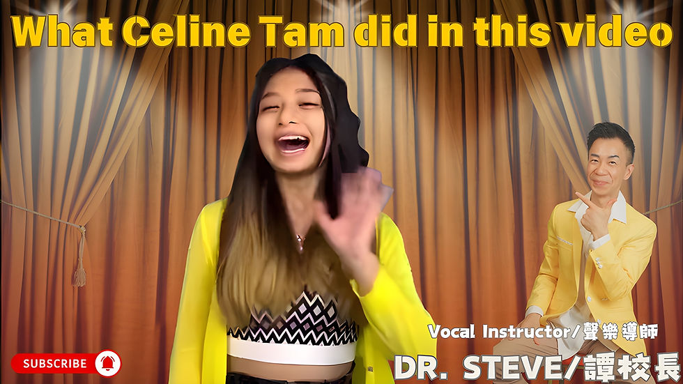 Stop Letting Your Child "Shout" Songs! See How Celine Tam Uses Mixed Voice on "Flashlight"