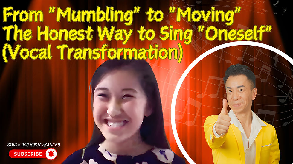 A Student's Sincere Performance of "Reflection" | A Self-Healing Journey from "Fear of Singing" to "Daring to Sing"