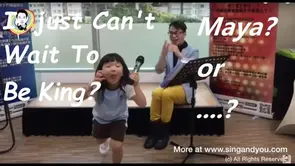 I Just Can't Wait to Be King | Singing School Student Maya | | Lion King | Vocal Coach |