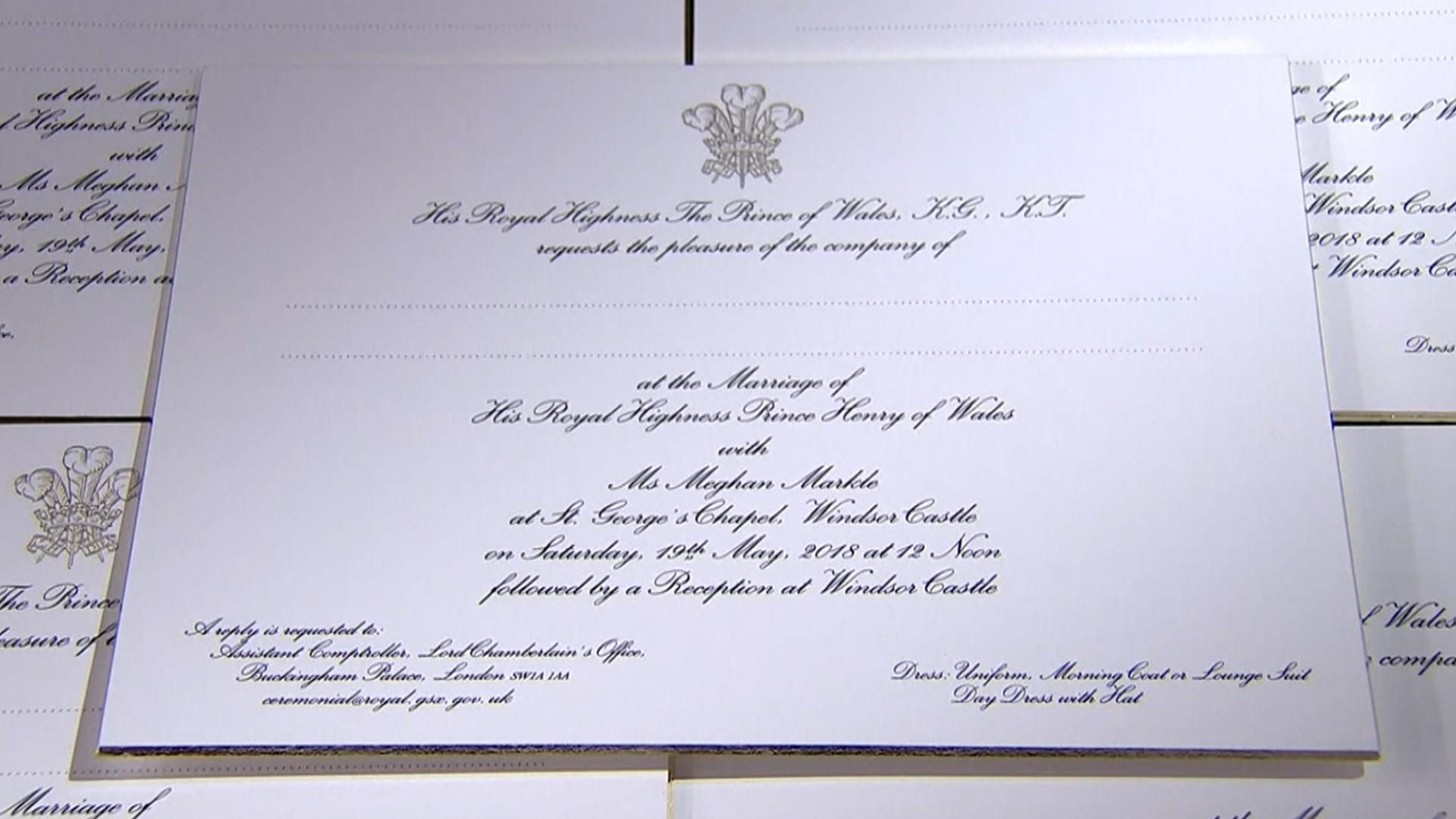 Convite de Casamento do Príncipe Harry & Meghan Markle
