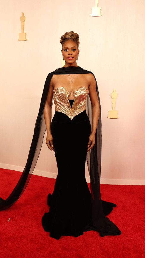 Laverne vestiu Mugler, no Oscar 2024