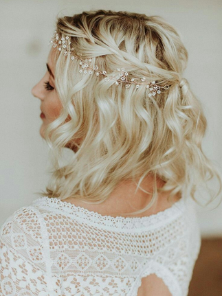 25 Penteados para Noiva com Cabelo Curto