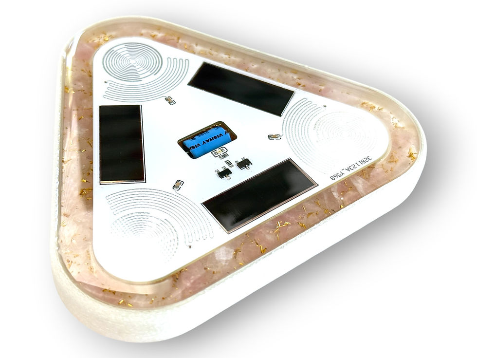 Miniature : SolHarmonix – Rose Quartz Edition, solar powered orgone device
