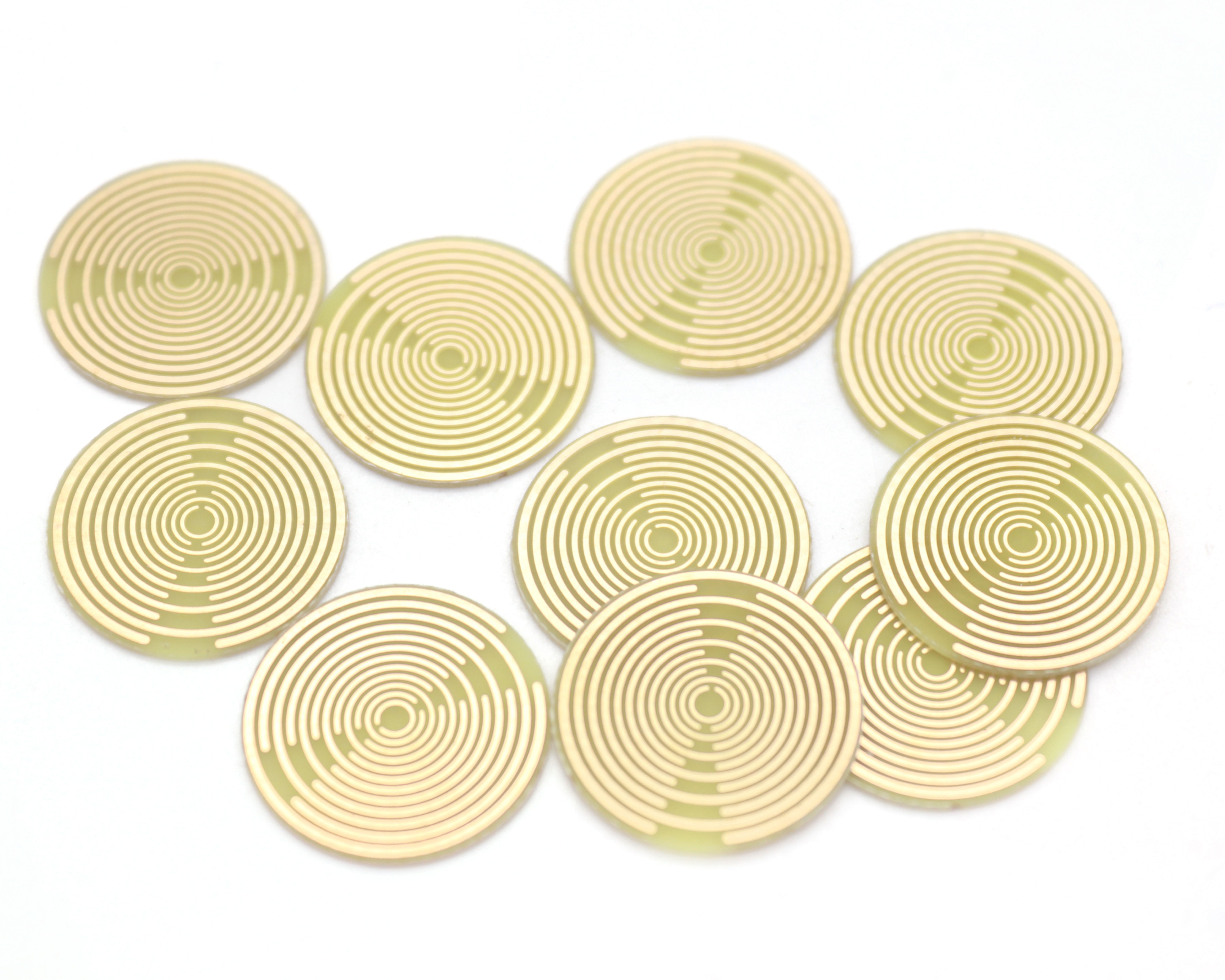 Antenne radionique Lakhovsky MWO plaquée or 16 mm 10 pièces