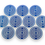 Miniature : 25mm MWO set of 10 pieces, tin plated with blue varnish
