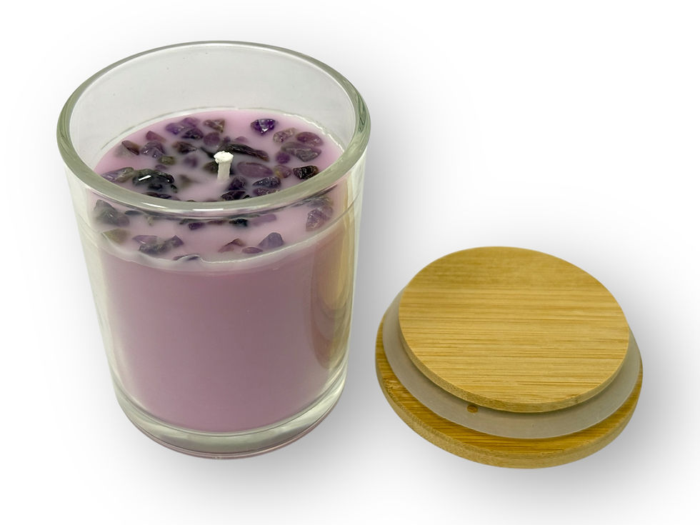Thumbnail: Amethyst Energetic Candle – Lavender scent