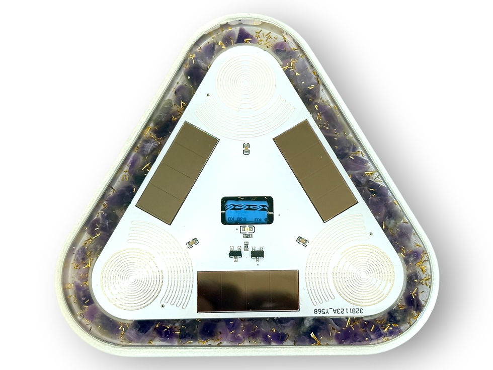 Miniature : SolHarmonix – Amethyst Edition, solar powered orgone device (copy)