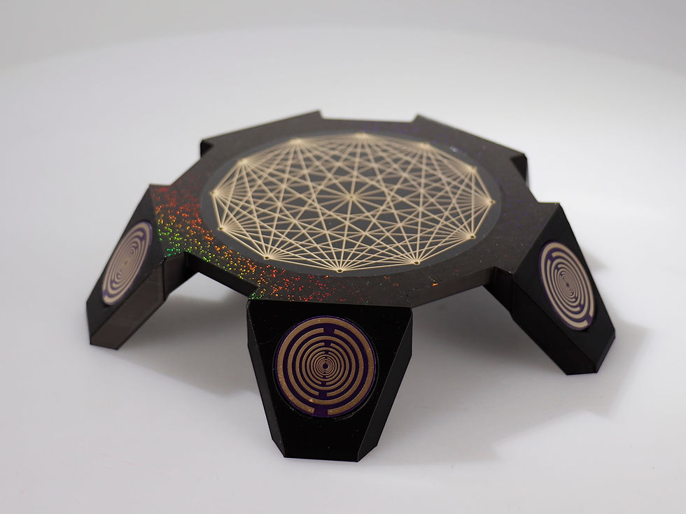 Miniature : Holographic MWO / tesseract grid array