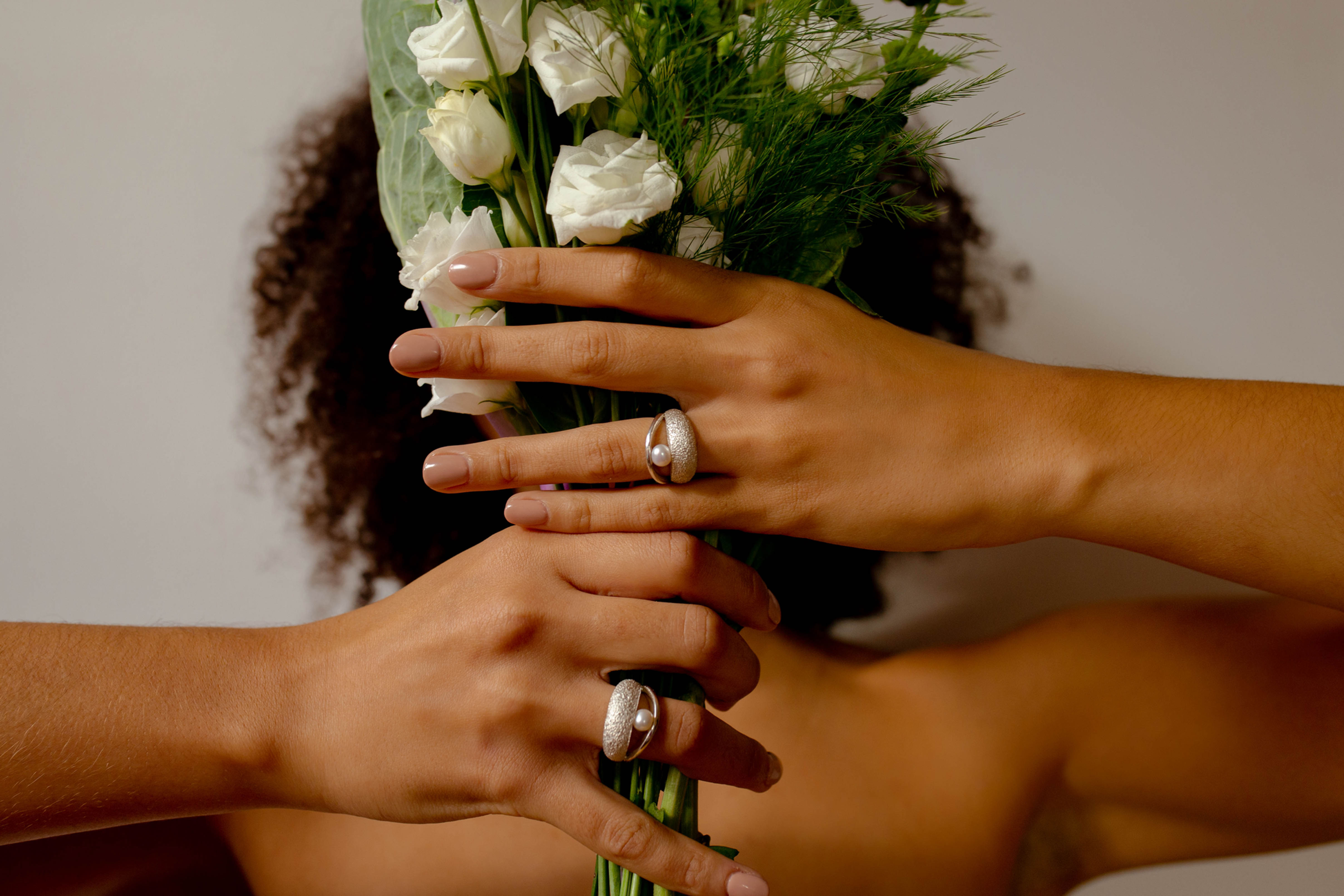 Diego Dome Ring- Pearl