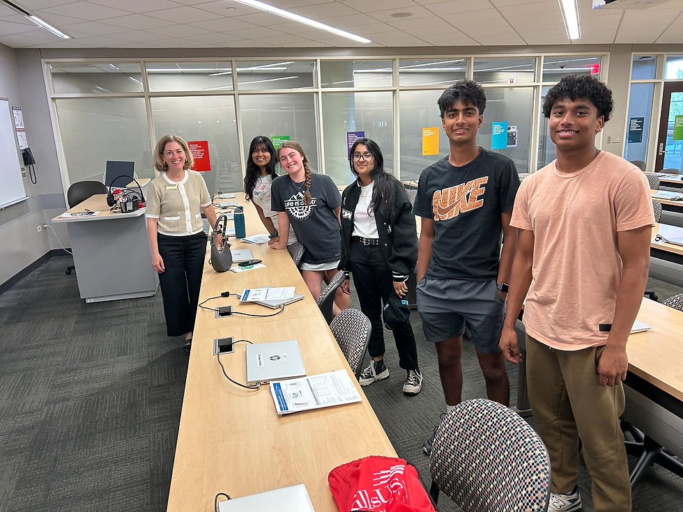 Interns with Christine