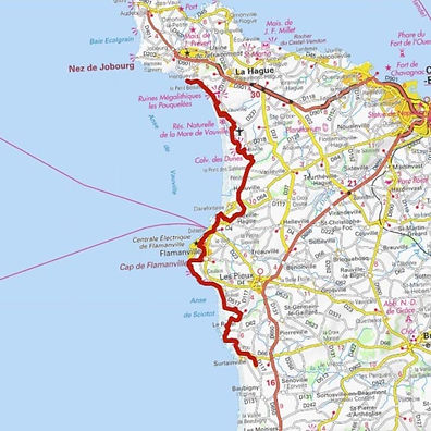 Gr223 Map Le randonneur fou - Le GR 223 : tour du Cotentin (2018)