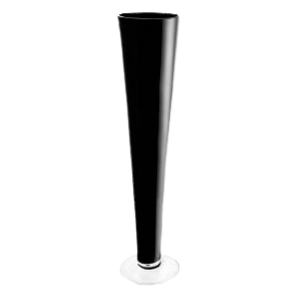 Black Pilsner Vase for elevated centerpieces