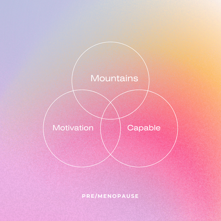 Pre/Menopause: Motivation, Mountains, and Feeling Capable-