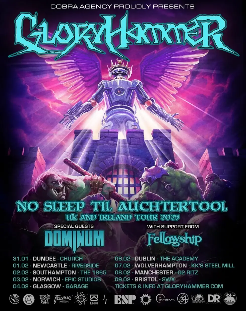 The "No Sleep Till Auchtertool" tour hits the UK and Ireland in 2025 [photo: Gloryhammer]