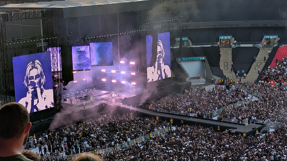 Linkin Park's vocalist Emily Armstrong at Wembley Stadium