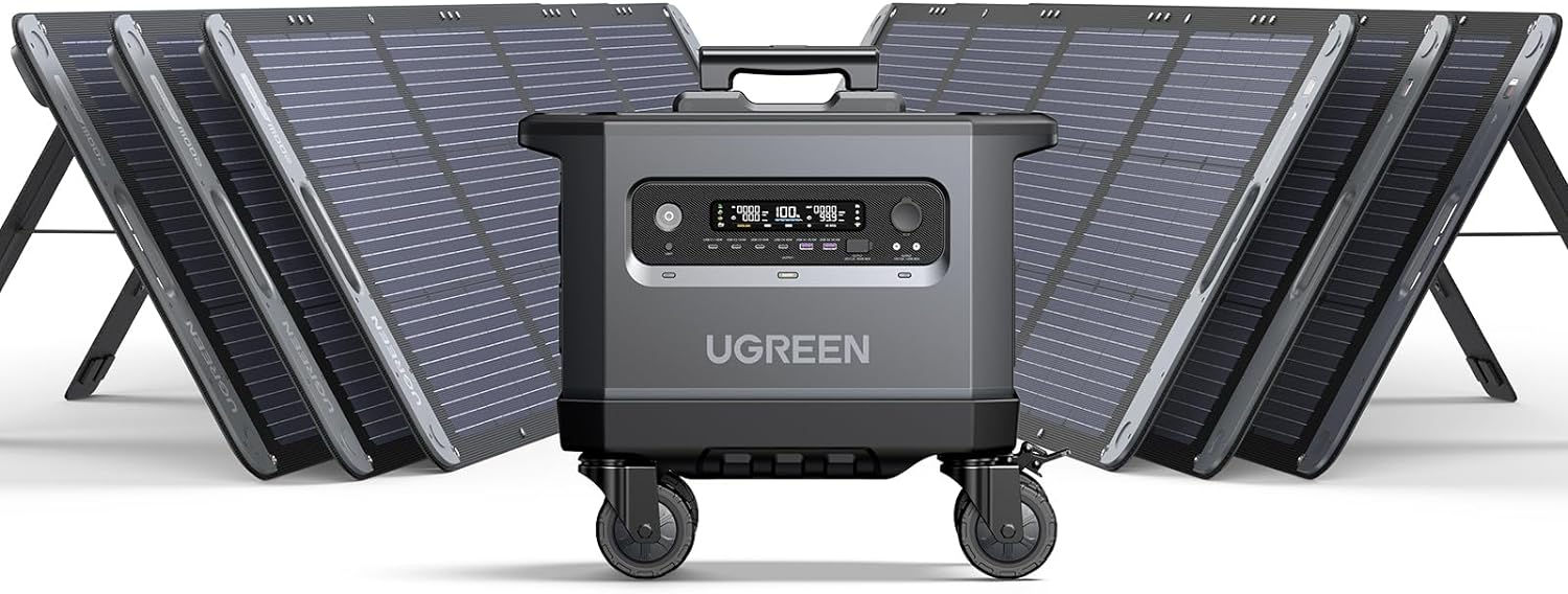 UGREEN PowerRoam 2200 with 6 x 200W Solar Panel
