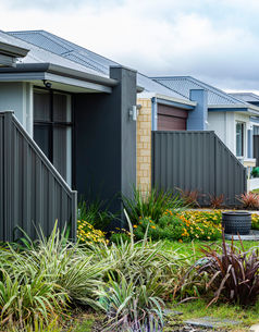 classy metal privacy fence