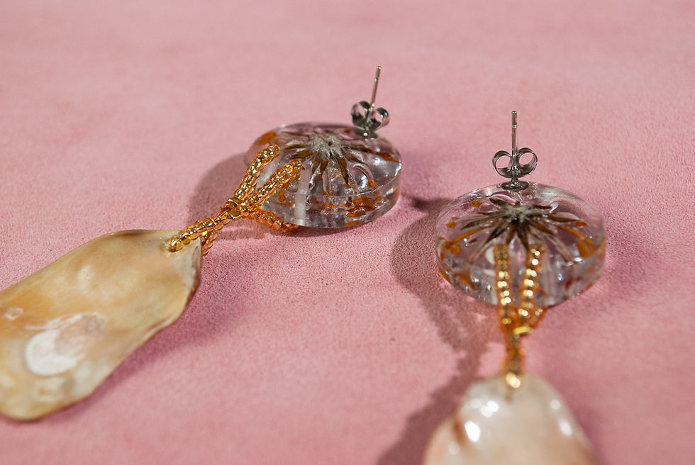 Thumbnail: Golden Petal Earrings