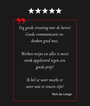Review van een tevreden klant