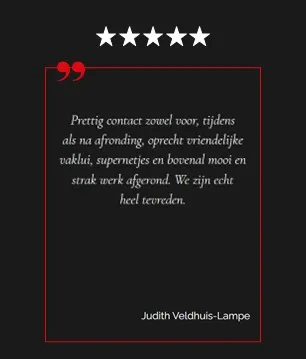 Beoordeling door een tevreden klant