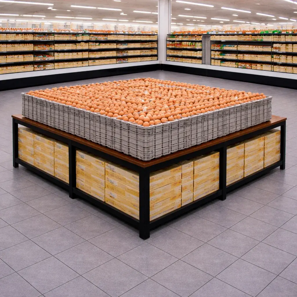 MESA HUEVERA 2 NIVELES 1212