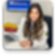 Nutricionista Lais Claro em seu consultório