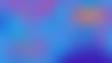 Surreal image with a blue and pink color palette. A man ascends stairs toward an orange light, while a woman's face is depicted on a swirling background.