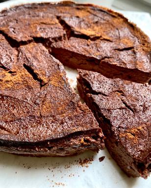 Cocoa Coconut Tofu Cake (vegan & gluten-free)