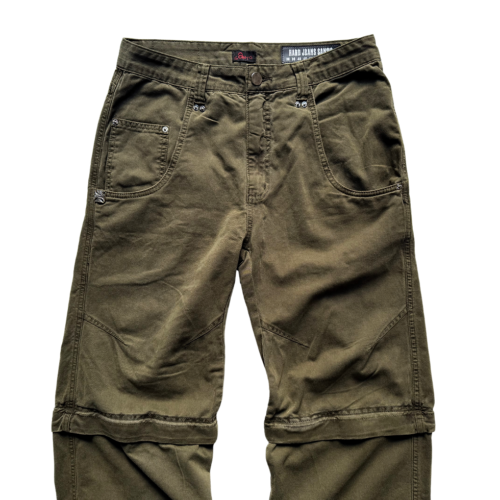 Miniatura: Samael Pants Olive Green (Zipped Jorts)
