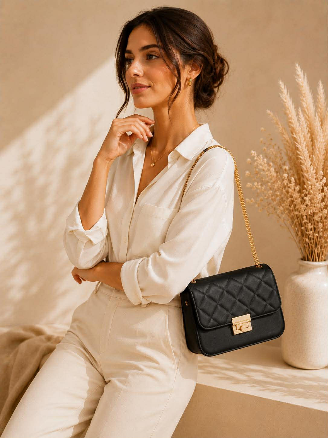 Bolso de Mano con Cadena
