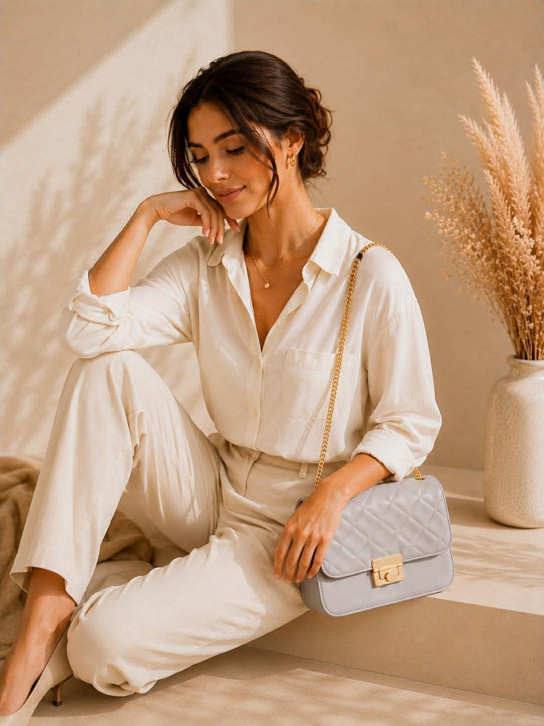 Bolso de Mano con Cadena