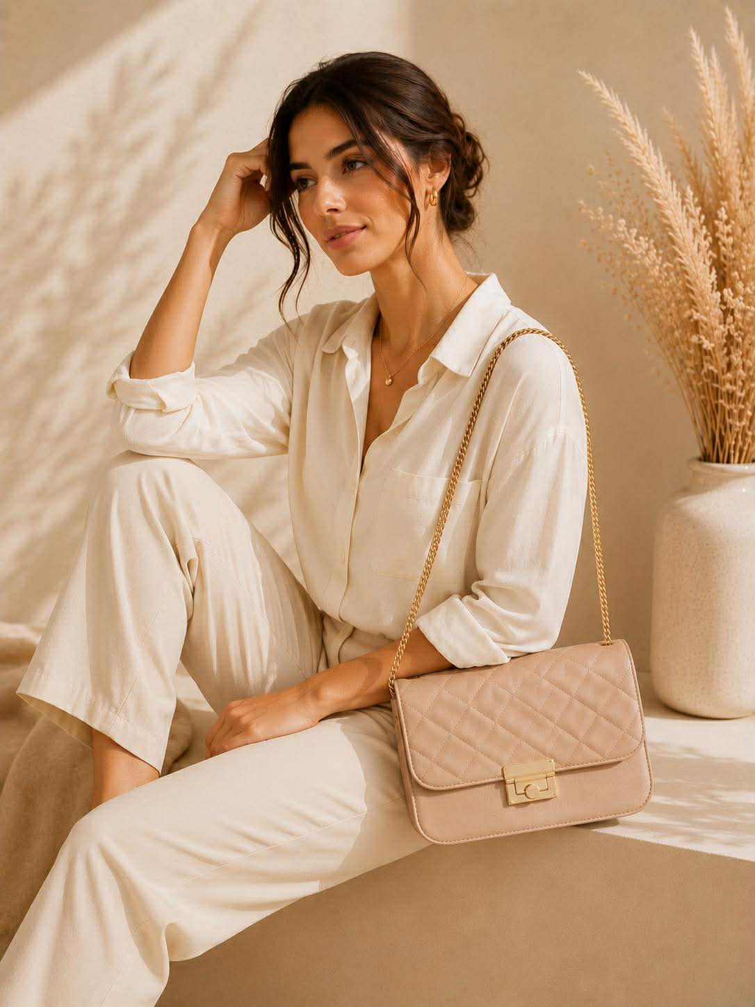 Bolso de Mano con Cadena