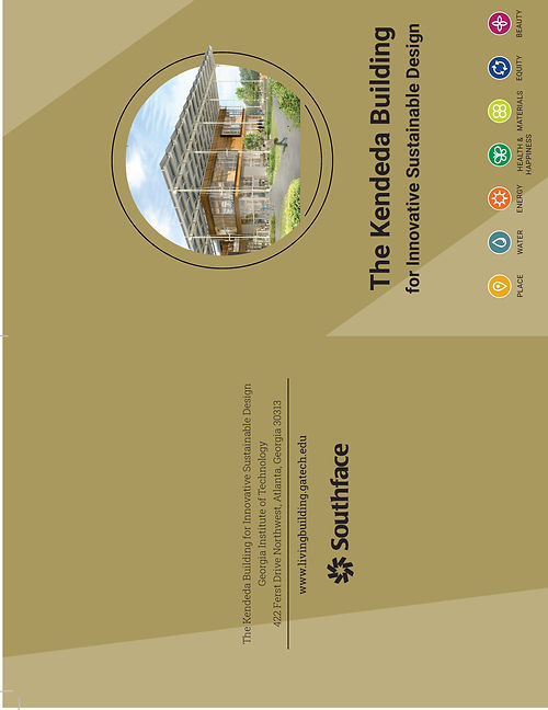 Kendeda Building Map Outer pages made by Shelby Kurland, graphic designer in Atlanta Georgia