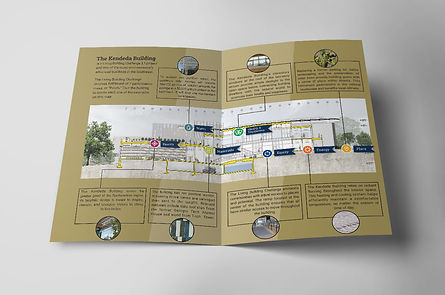Kendeda building map inside pages made by Shelby Kurland Atlanta graphic designer