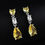 Thumbnail: Exquisite Zircon Drop Earrings for Women | Elegant Oval Geometric Dangle Earring