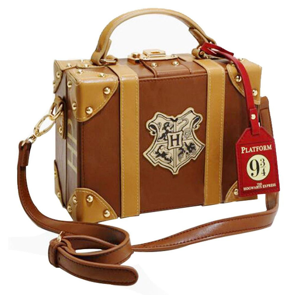 Thumbnail: Women’s 9¾ School Badge PU Shoulder Bag – Magical Collectible Set
