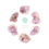 Thumbnail: set of rare spirit quartz clusters set in a circle