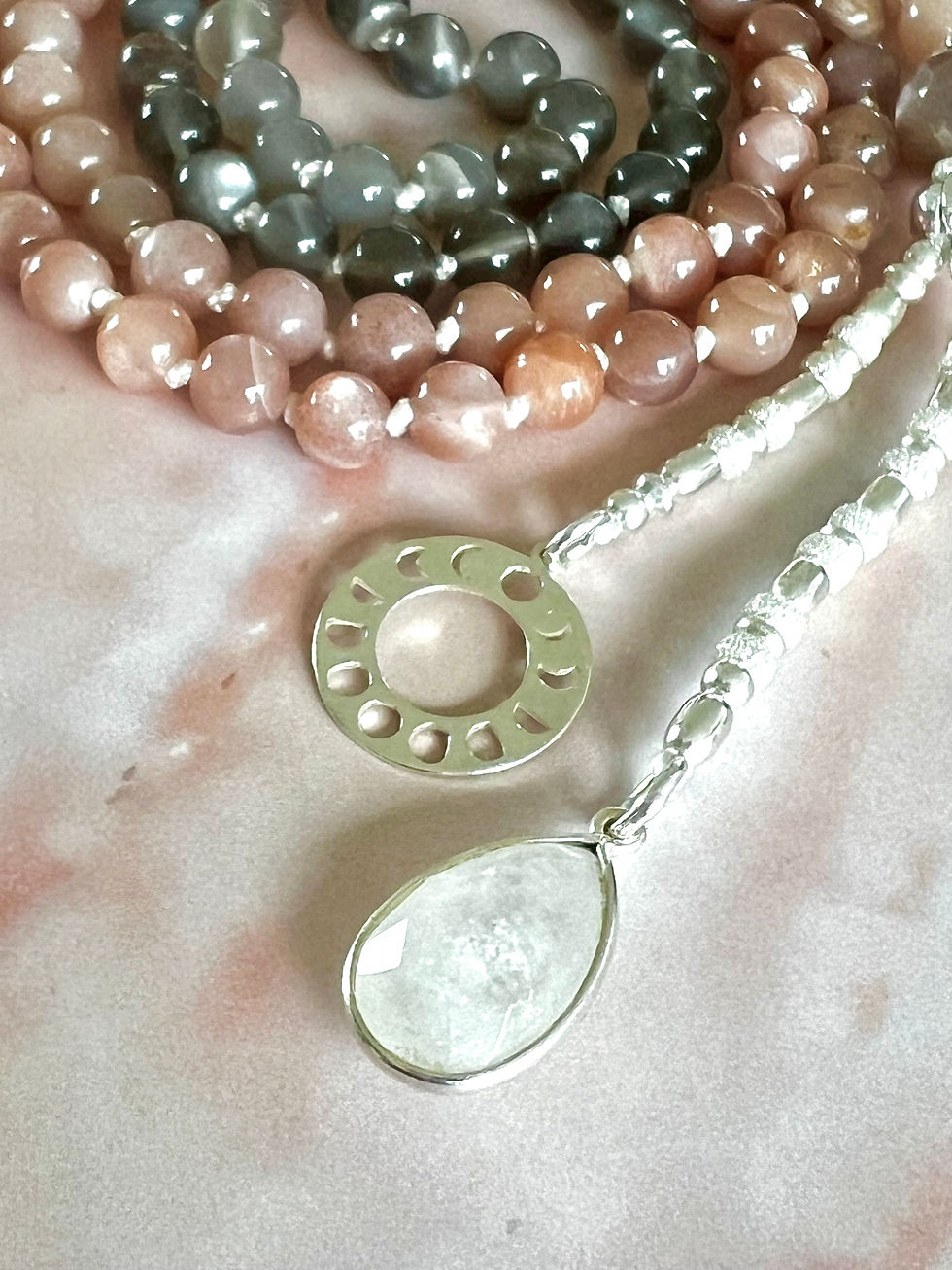 Thumbnail: Rising Moon Mala Necklace
