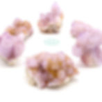 rare spirit quartz, spirit amethyst, fairy quartz, cactus quartz geode cluster
